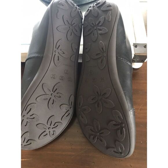 Suzana Izuno Womens 6 Flat Comfort Shoes Brazil Black Handmade Leather Round Toe - Picture 8 of 10